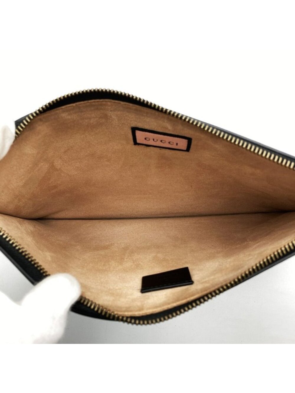 Gucci Ghost Clutch Trouble Andrew Collaboration Leather Black - Picture 5 of 8